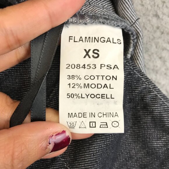 Flamingals Womens Curvy Fit Dark Wash Denim Jeans - Picture 10 of 11